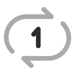 Repeate One SVG Icon